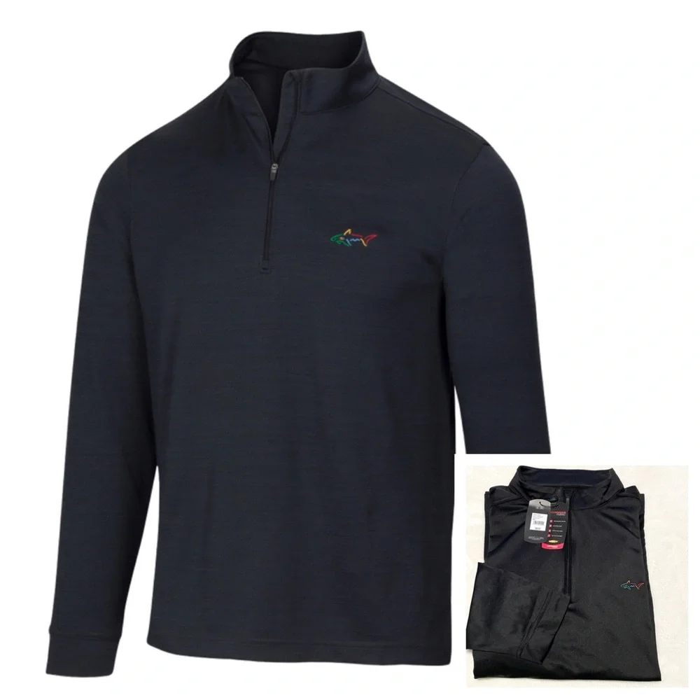 NWT Greg Norman Golf Performance 1/4-Zip Mock Pullover - Picture 1 of 11